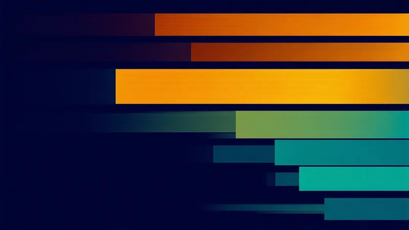 Abstract benchmark data visualization for CPG inventory performance