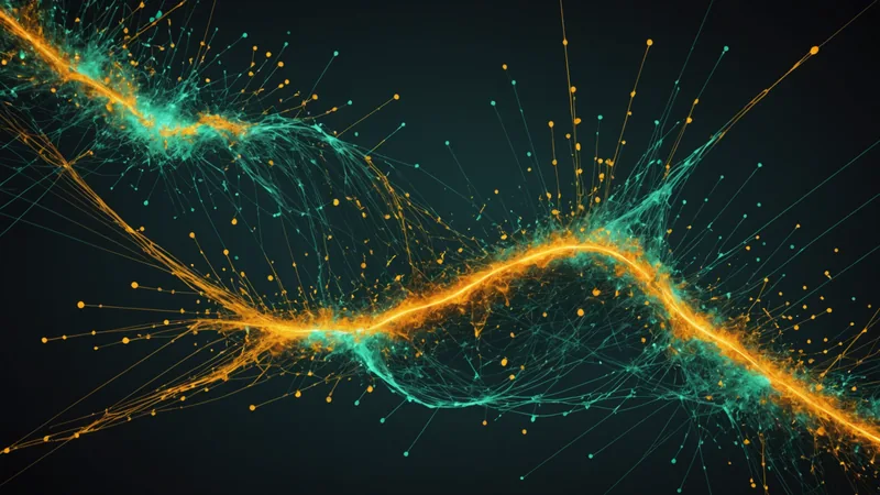 Abstract visualization of natural language processing and text signal analysis